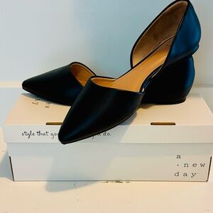 A New Day Women's Elegant Black Flats